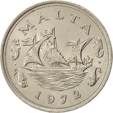 Coin, Malta, 10 Cents, 1972, MS(63), Copper-nickel, KM:11