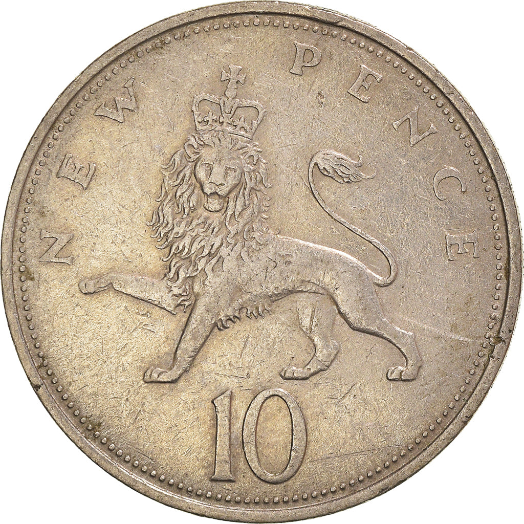 Coin, Great Britain, 10 New Pence, 1968