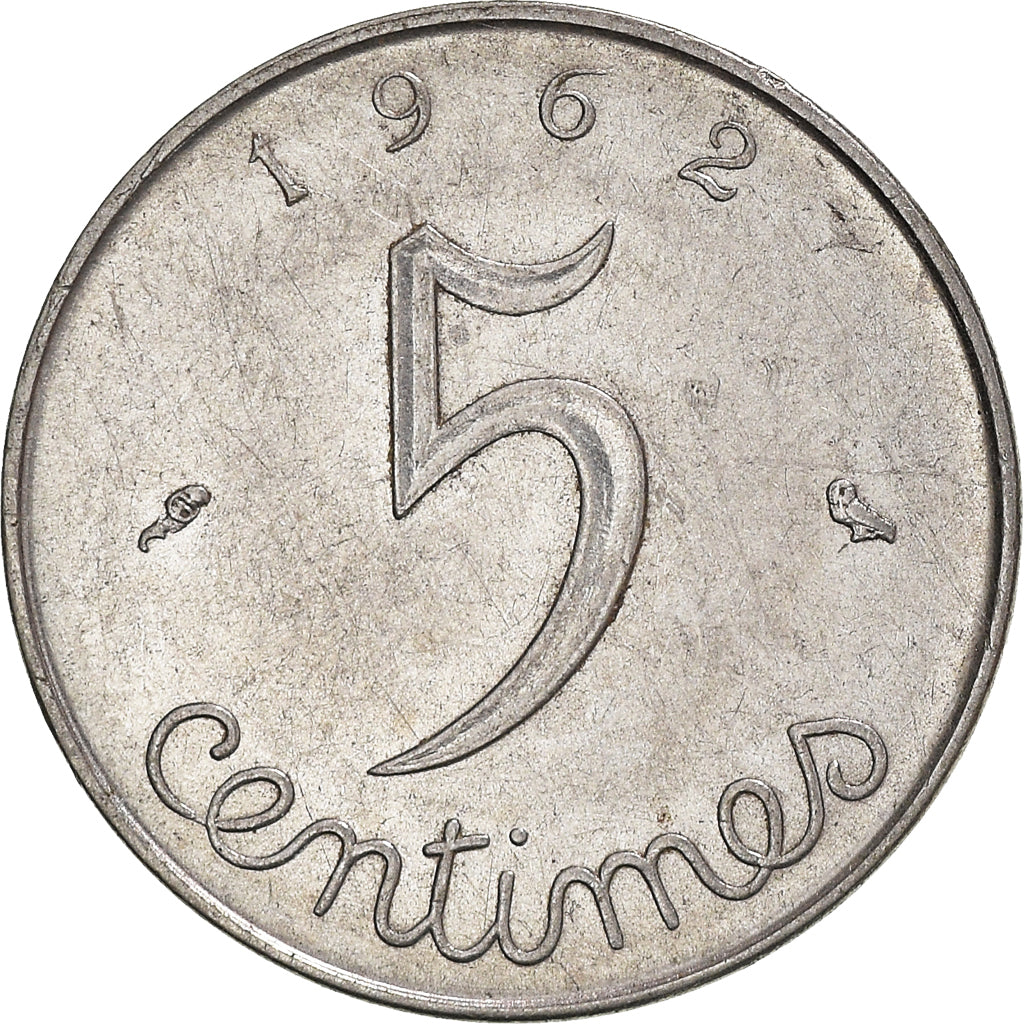 Moneta, Francia, 5 Centimes, 1962