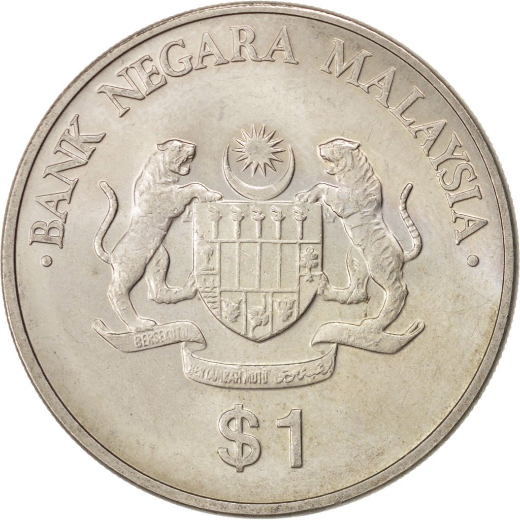 MALAYSIA, Ringgit, 1990, KM #36, MS(63), Copper-Nickel, 16.75