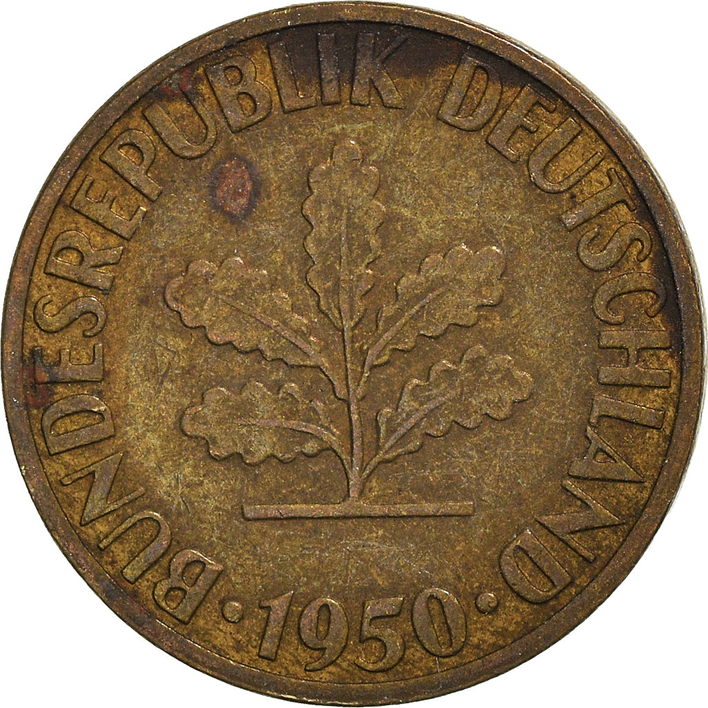 Moneda, ALEMANIA - REPÚBLICA FEDERAL, 5 Pfennig, 1950