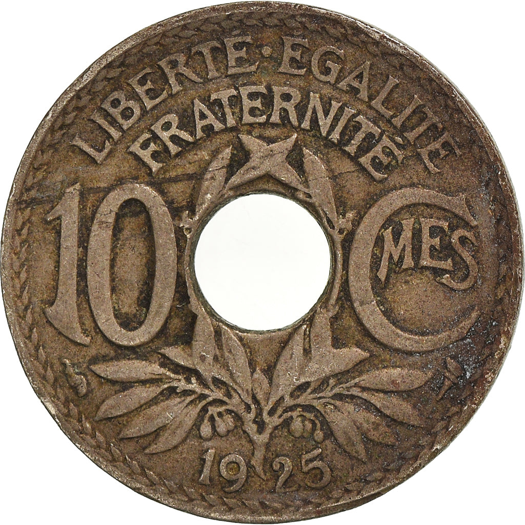 Coin, France, 10 Centimes, 1925