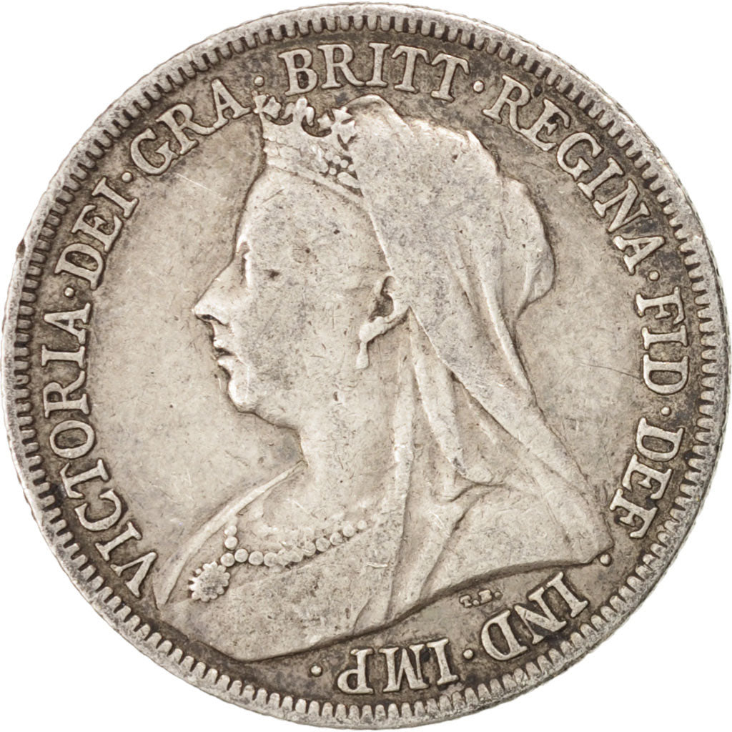 Coin, Great Britain, Victoria, Shilling, 1900, EF(40-45), Silver, KM:780