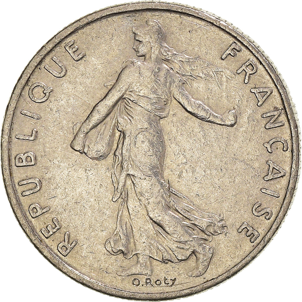 Moneta, Francia, 1/2 Franc, 1975