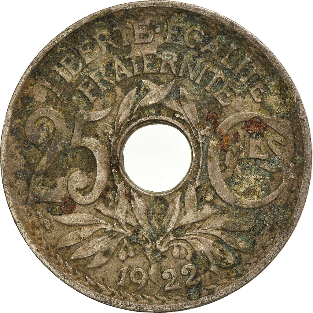 Moneta, Francia, 25 Centimes, 1922