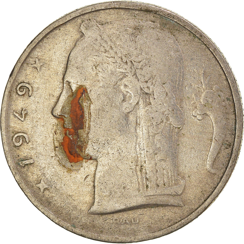 Moneta, Belgio, 5 Francs, 5 Frank, 1949