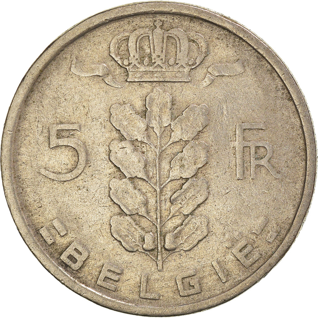 Moneta, Belgio, 5 Francs, 5 Frank, 1949