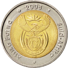 SOUTH AFRICA, 5 Rand, 2008, Pretoria, KM #439, MS(63), Bi-Metallic, 26, 9.51