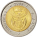 SOUTH AFRICA, 5 Rand, 2008, Pretoria, KM #439, MS(63), Bi-Metallic, 26, 9.51
