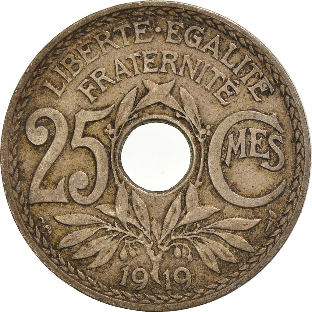 Munten, Frankrijk, 25 Centimes, 1919