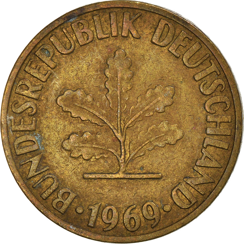 Moneta, Niemcy - RFN, 10 Pfennig, 1969