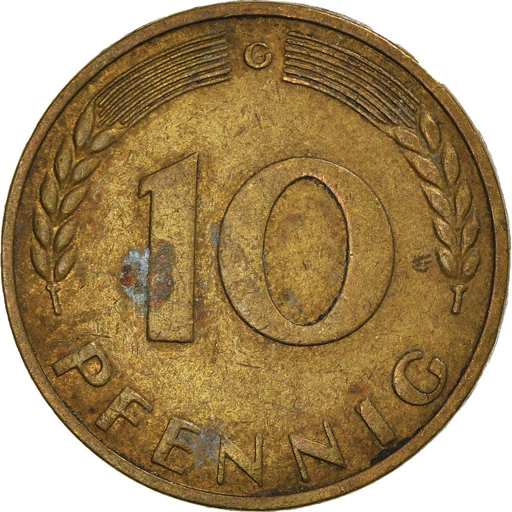 Moneta, Niemcy - RFN, 10 Pfennig, 1969