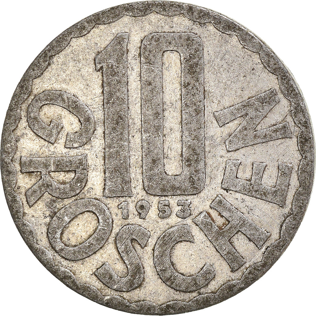 Münze, Österreich, 10 Groschen, 1953