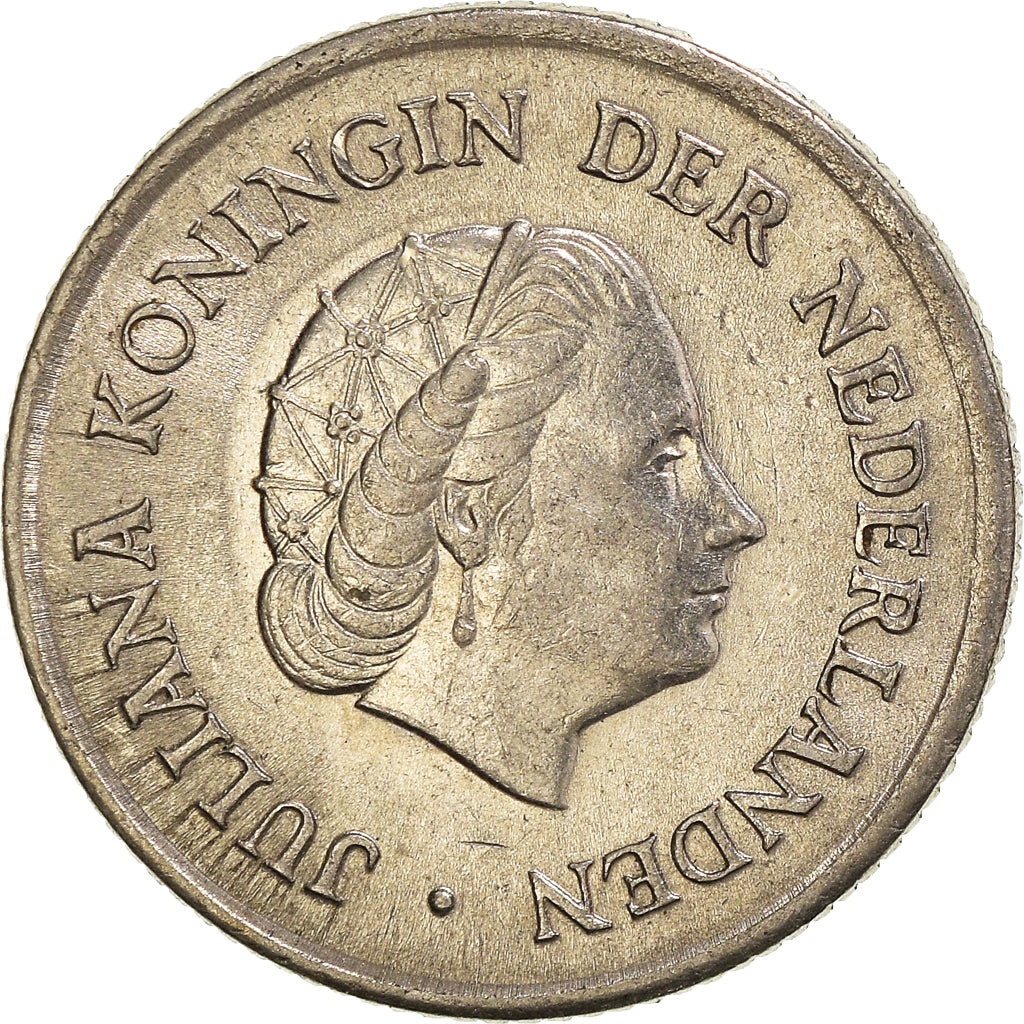 Münze, Niederlande, 25 Cents, 1966