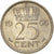 Moneda, Países Bajos, 25 Cents, 1966