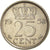 Moneda, Países Bajos, 25 Cents, 1958