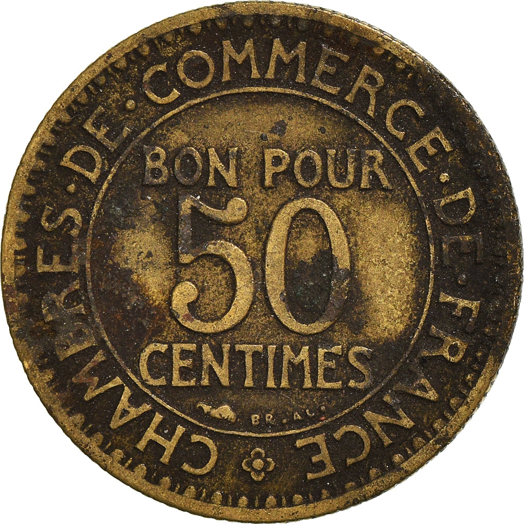Münze, Frankreich, 50 Centimes, 1922