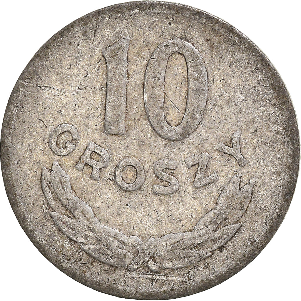 Moneda, Polonia, 10 Groszy, 1949