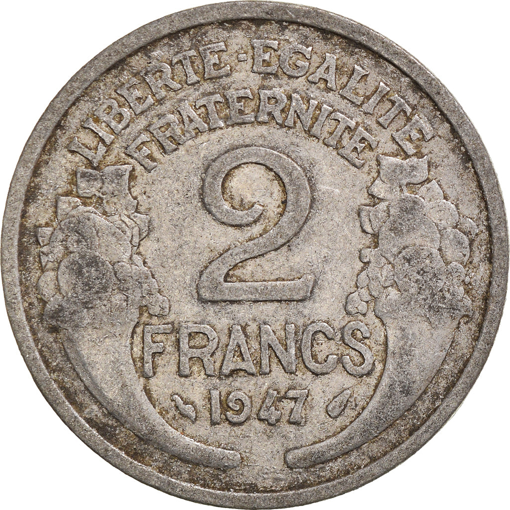 Moneta, Francia, 2 Francs, 1947