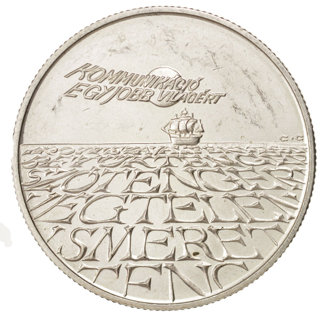 HUNGARY, 500 Forint, Otszaz, 1993, KM #705, AU(55-58), Silver, 31.50