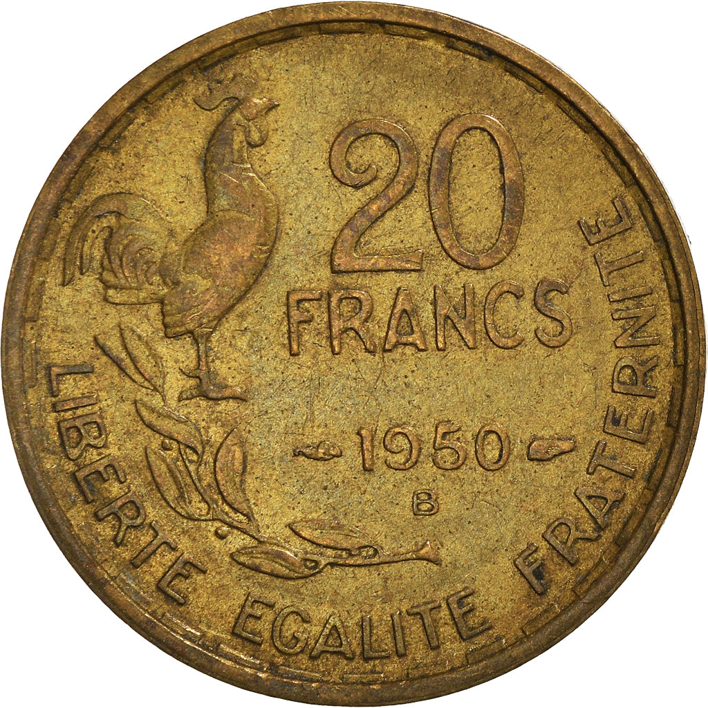 Munten, Frankrijk, 20 Francs, 1950