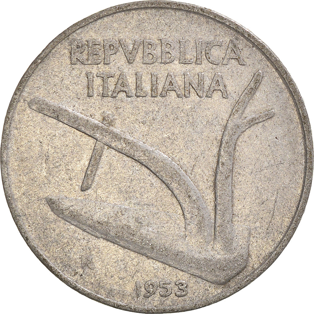 Coin, Italy, 10 Lire, 1953