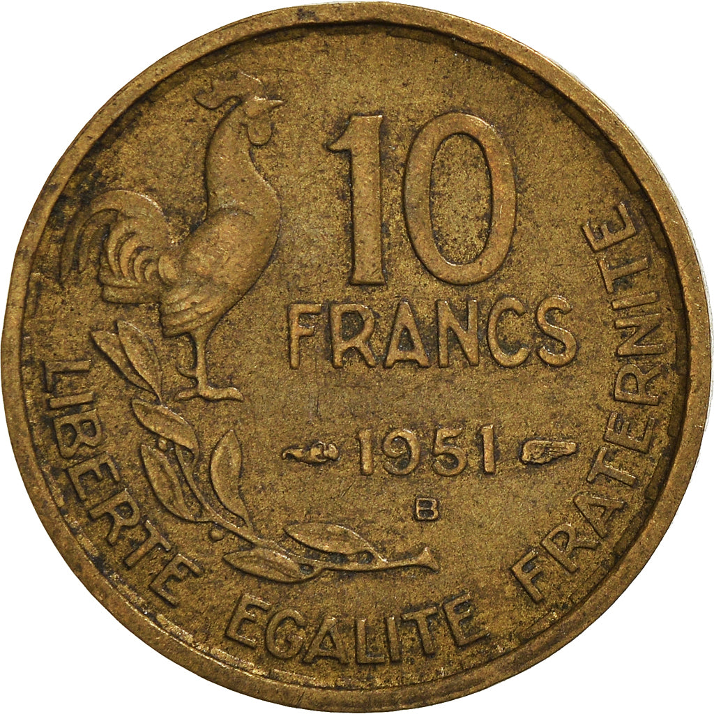 Moneta, Francia, 10 Francs, 1951