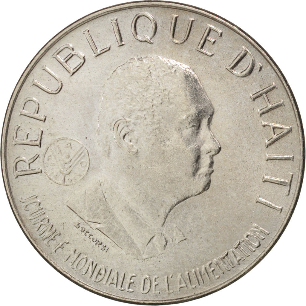 HAITI, 10 Centimes, 1981, KM #146, MS(63), Copper-Nickel, 4.01