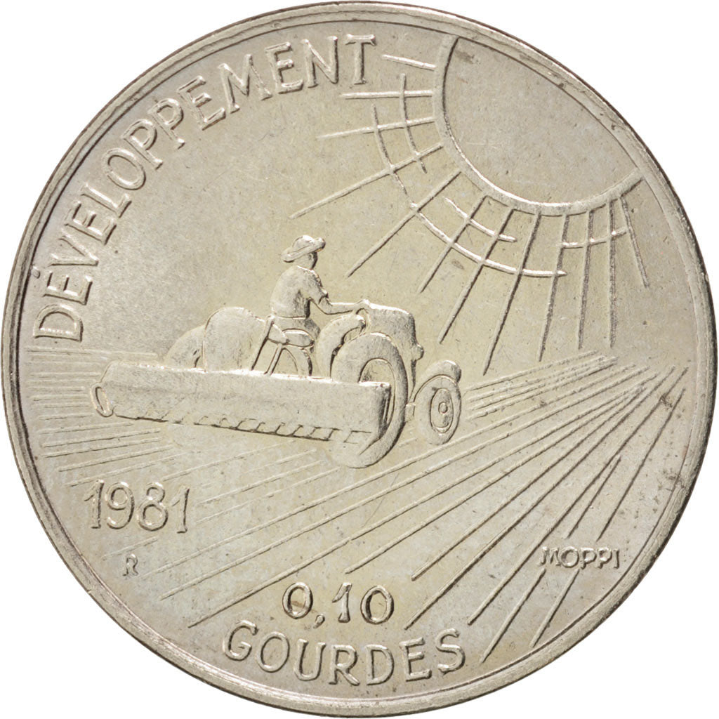 HAITI, 10 Centimes, 1981, KM #146, MS(63), Copper-Nickel, 4.01