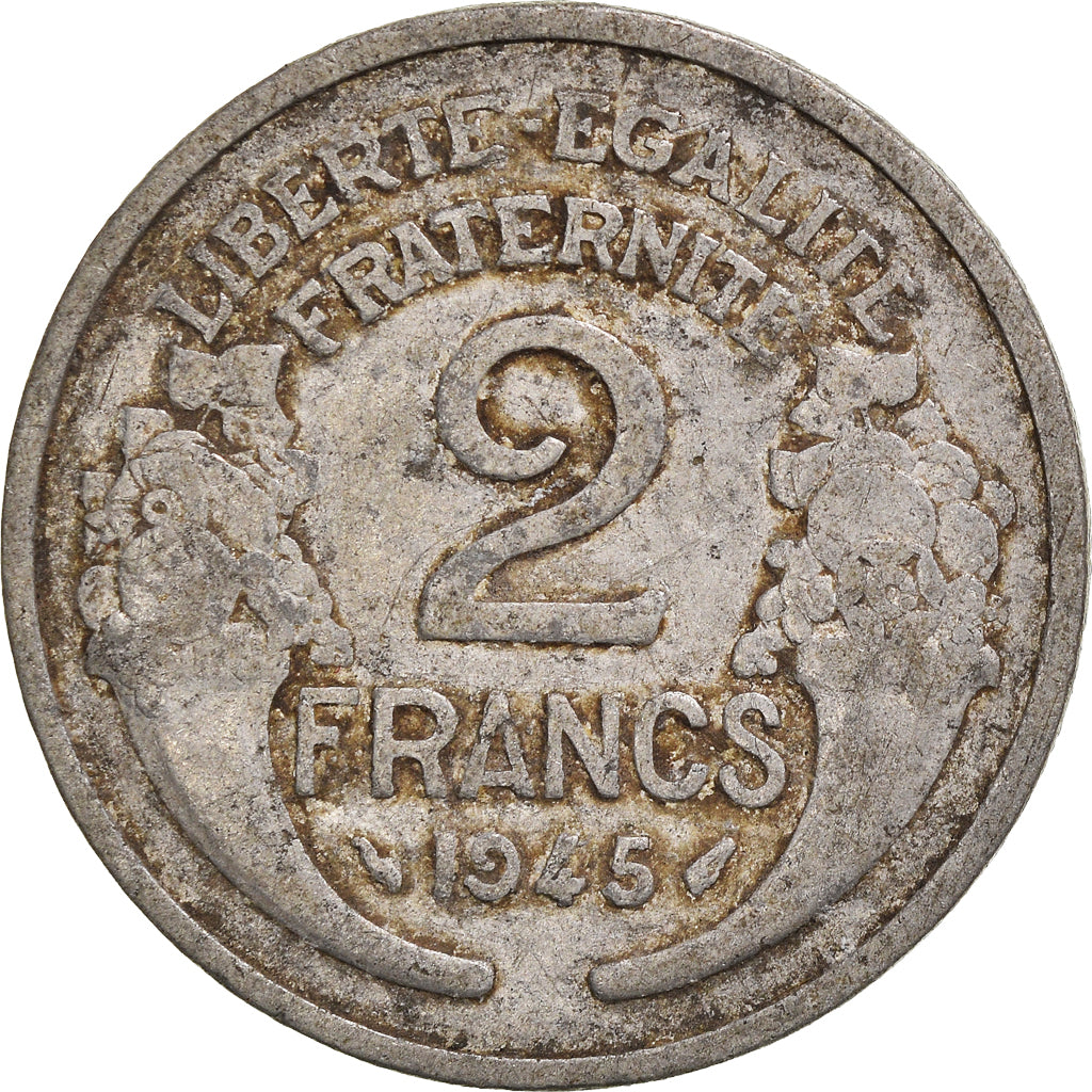 Coin, France, 2 Francs, 1945