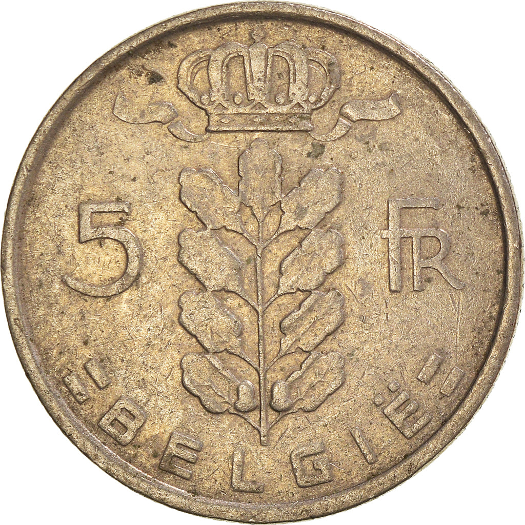 Monnaie, Belgique, 5 Francs, 5 Frank, 1949