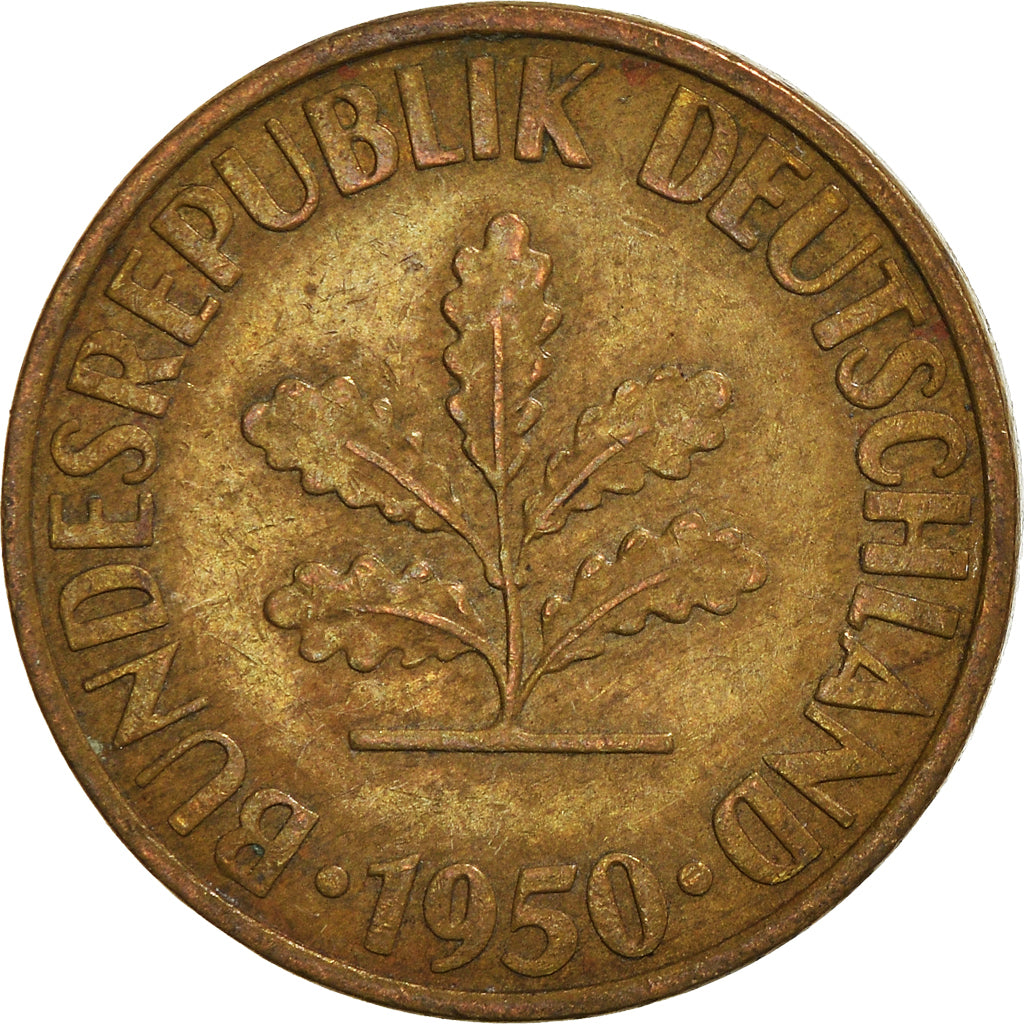 Moneta, Niemcy - RFN, 10 Pfennig, 1950