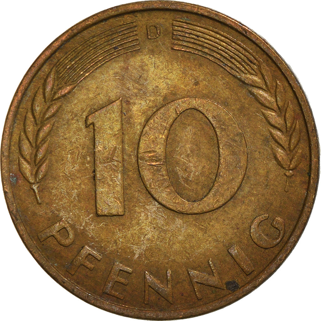 Moneta, Niemcy - RFN, 10 Pfennig, 1950