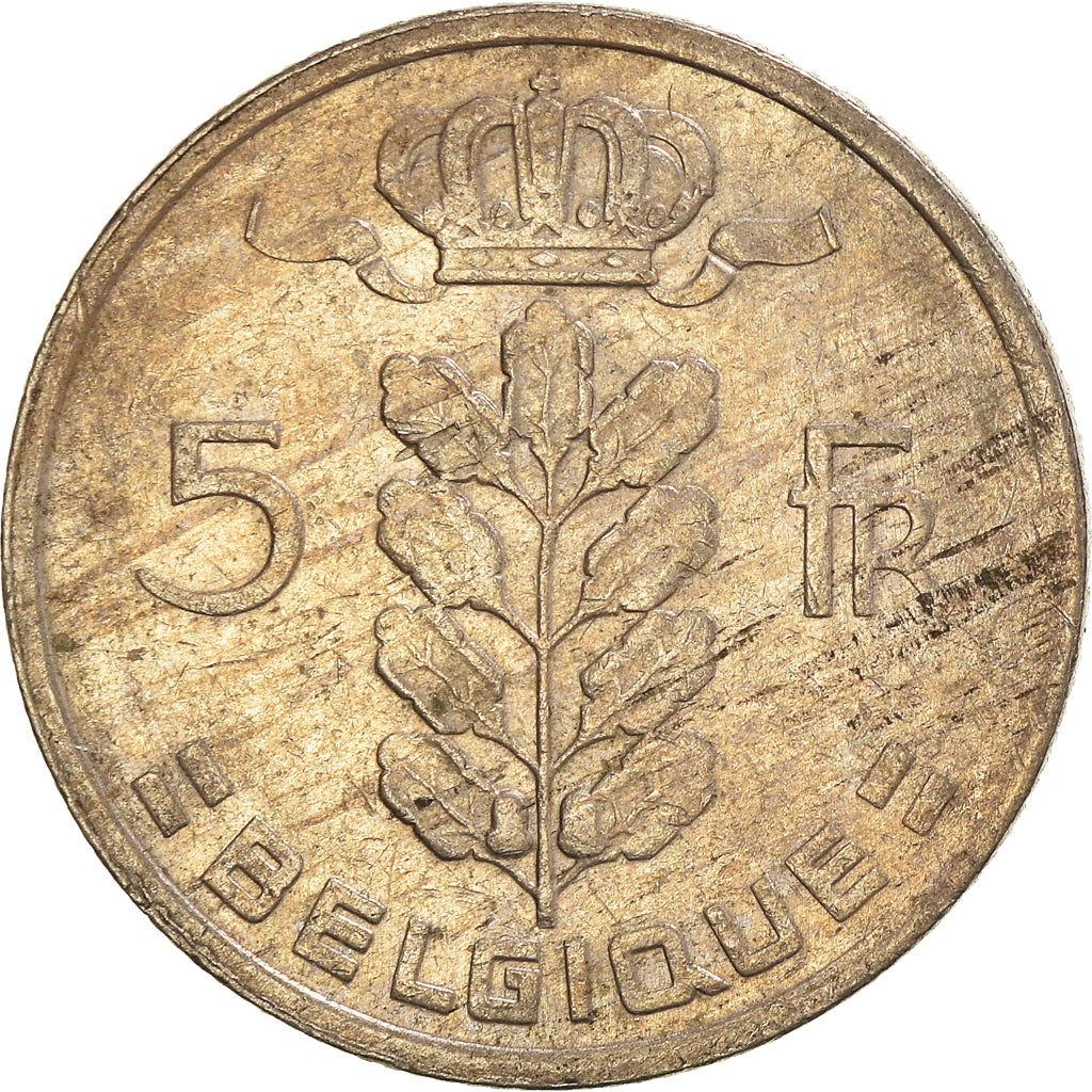 Münze, Belgien, 5 Francs, 5 Frank, 1973