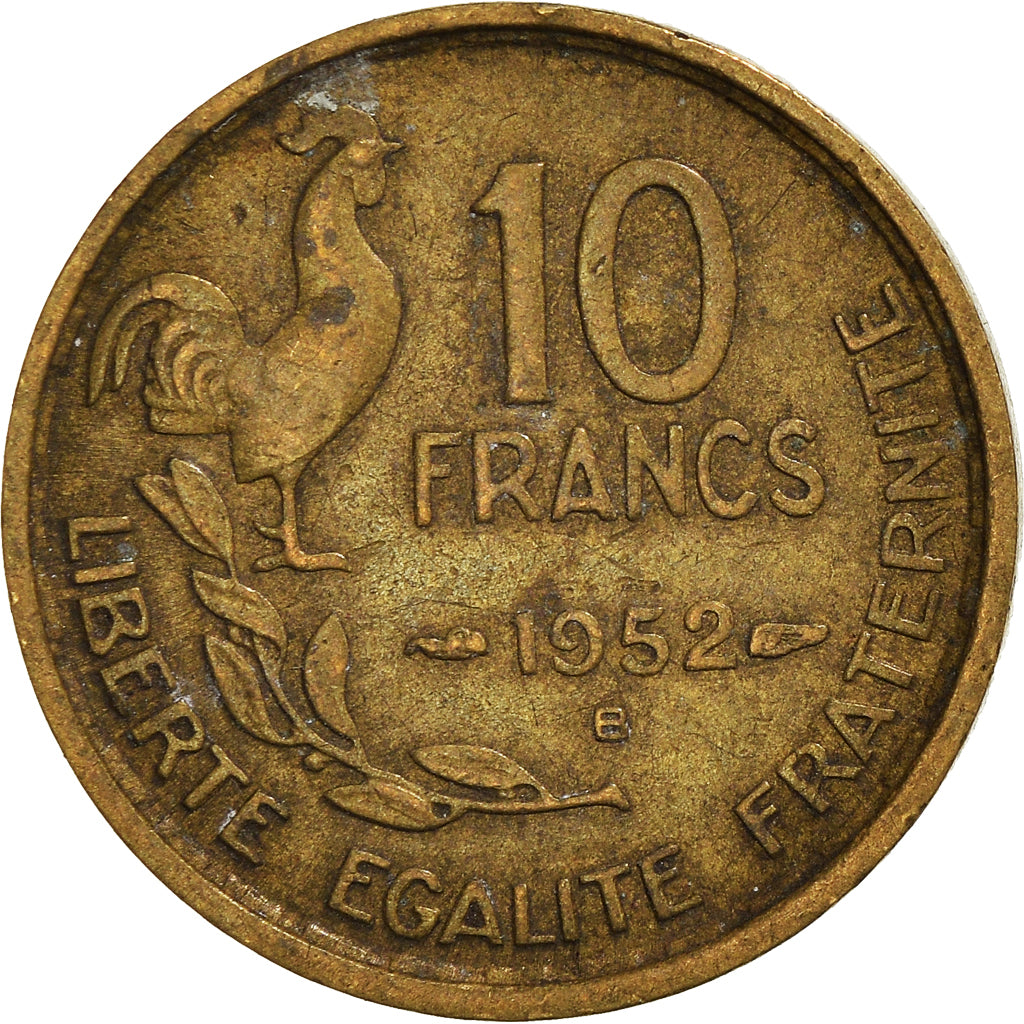 Moeda, França, 10 Francs, 1952