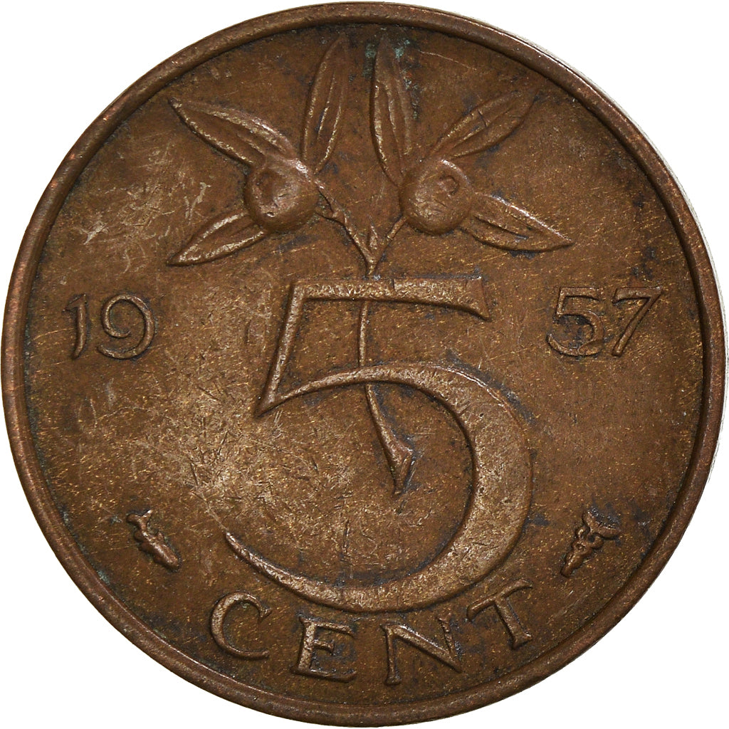 Münze, Niederlande, 5 Cents, 1957