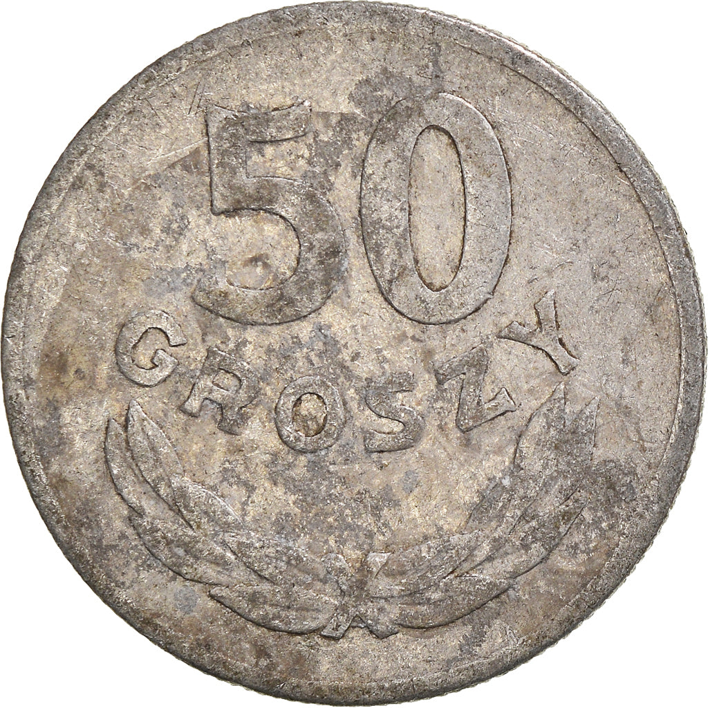 Moneda, Polonia, 50 Groszy, 1949