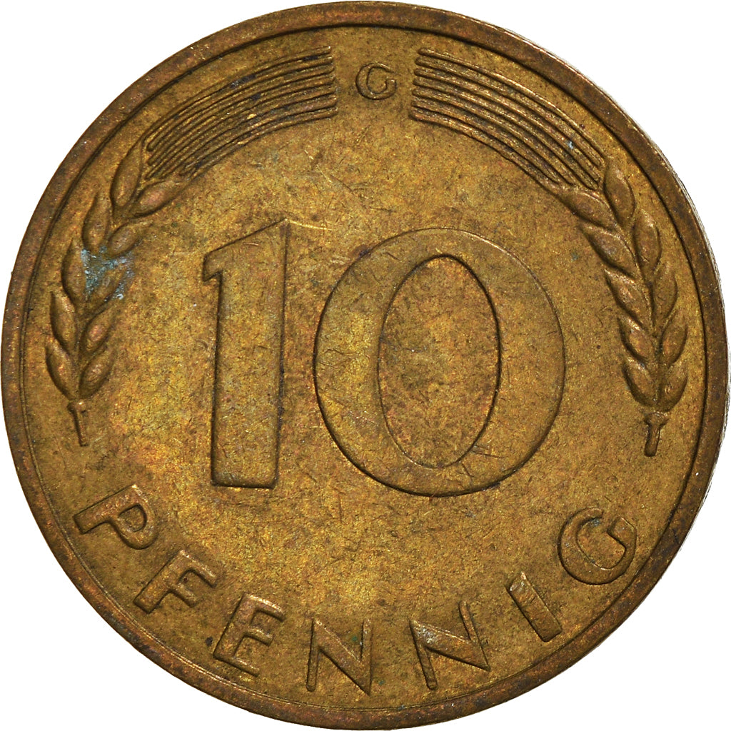Coin, GERMANY - FEDERAL REPUBLIC, 10 Pfennig, 1970