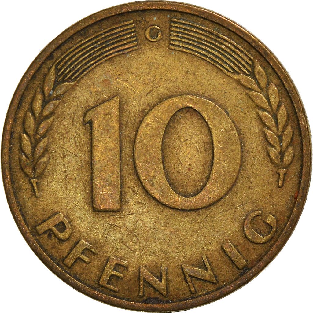 Moneta, GERMANIA - REPUBBLICA FEDERALE, 10 Pfennig, 1950