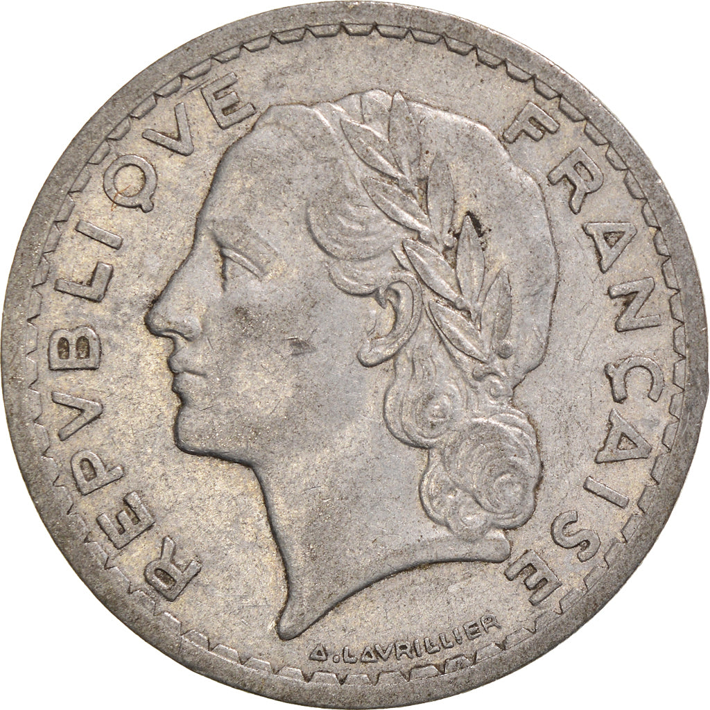 Coin, France, 5 Francs, 1945