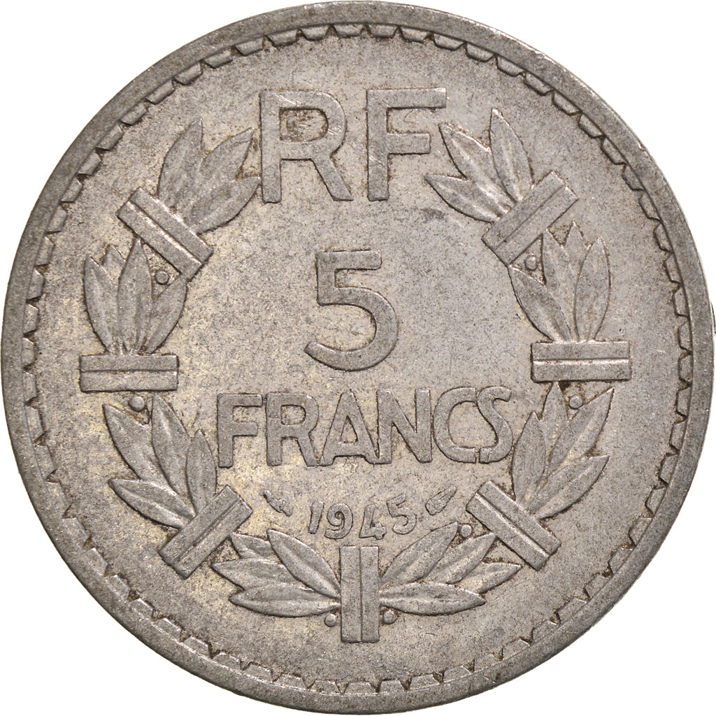 Coin, France, 5 Francs, 1945