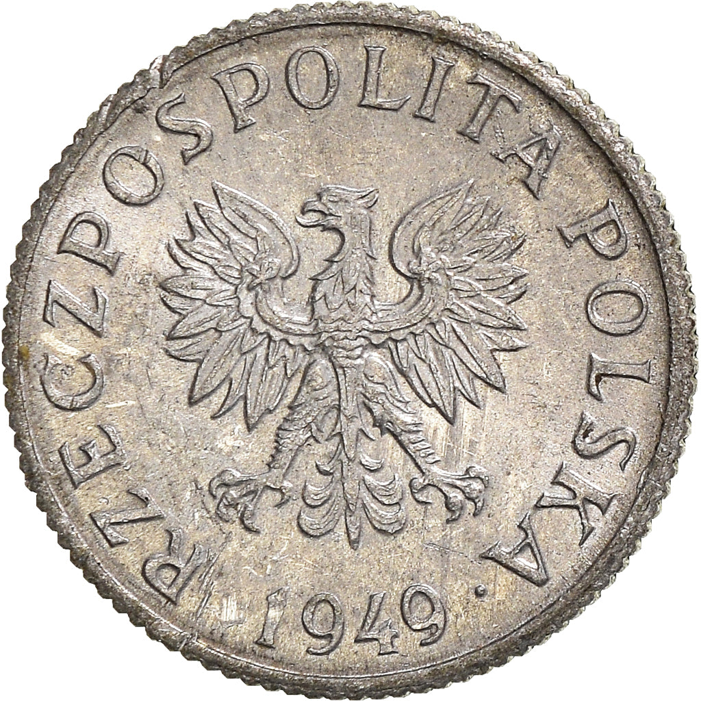Coin, Poland, Grosz, 1949
