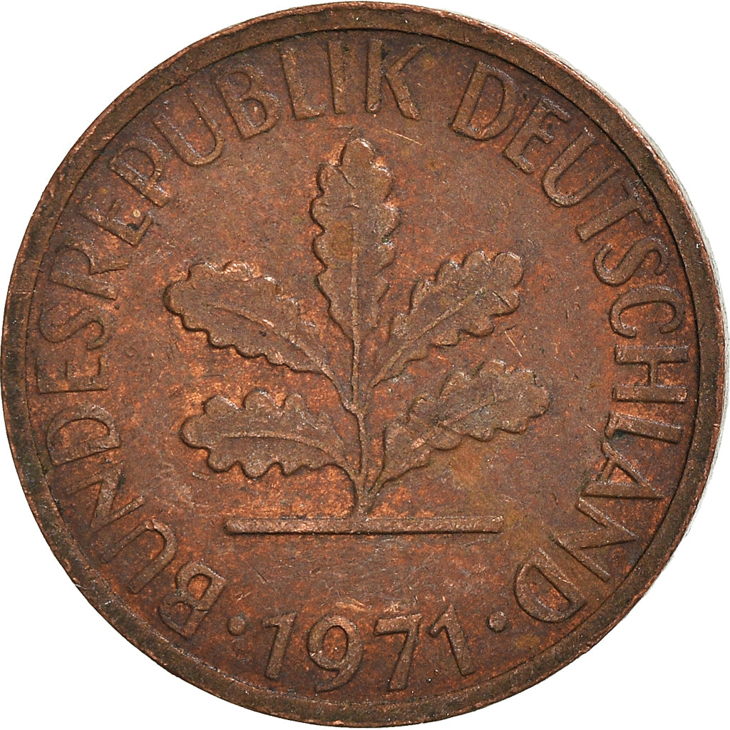 Moneda, ALEMANIA - REPÚBLICA FEDERAL, Pfennig, 1971
