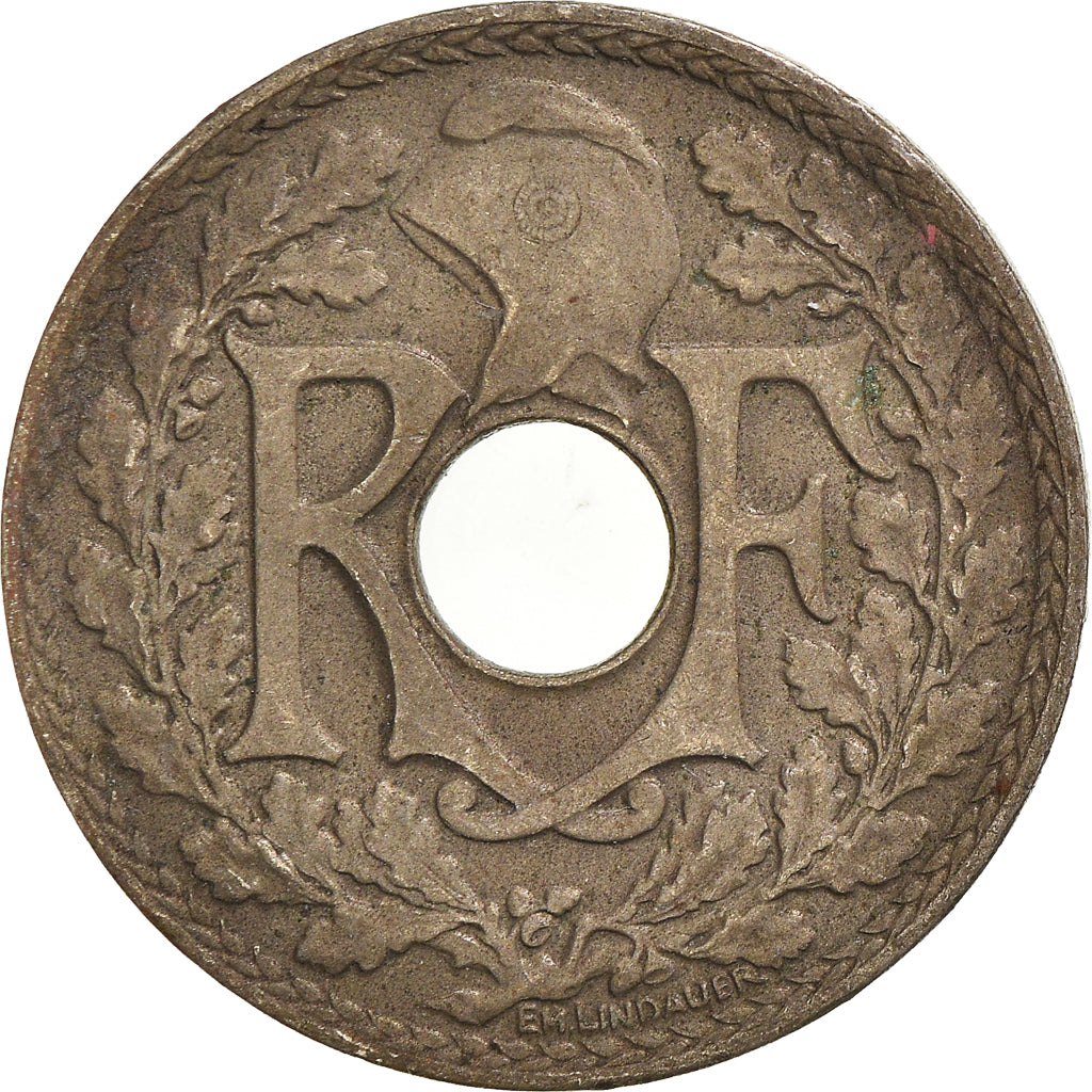 Moeda, França, 10 Centimes, 1938