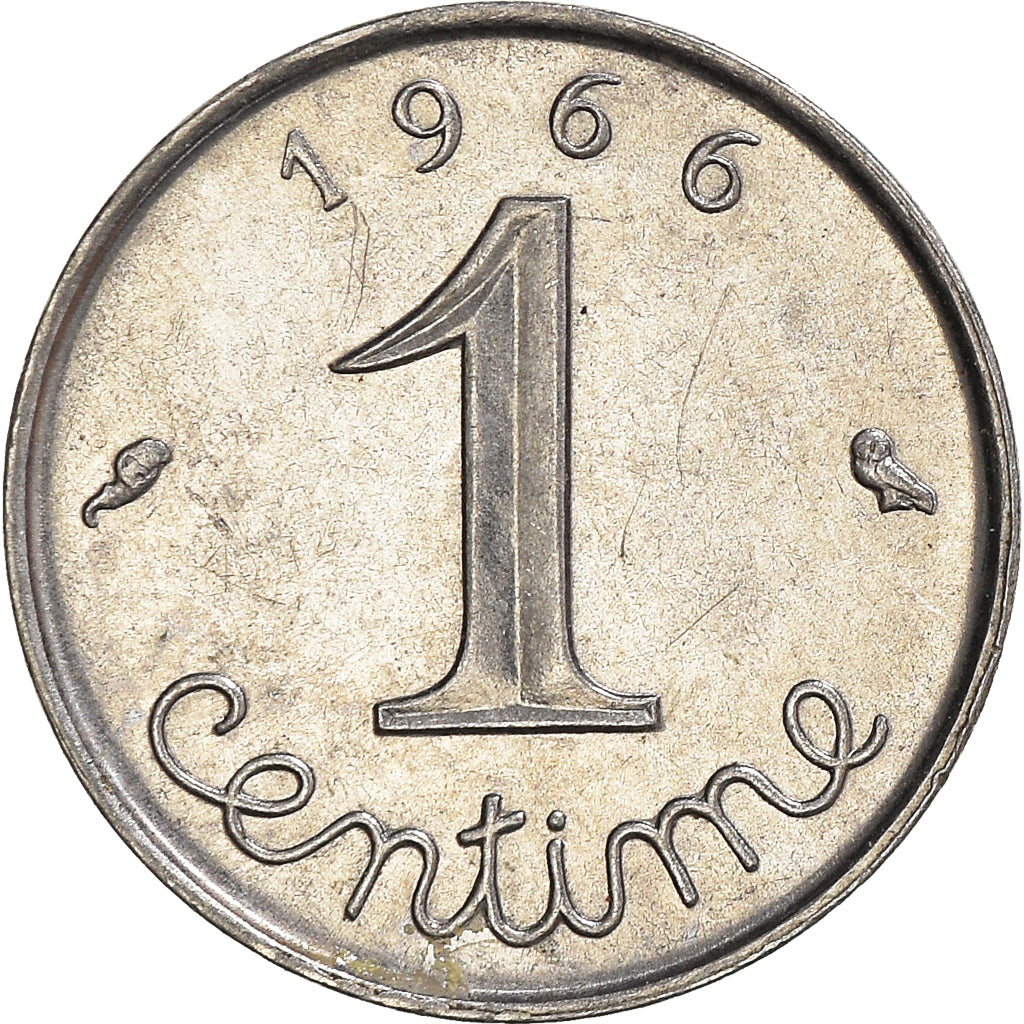 Moneta, Francia, Centime, 1966