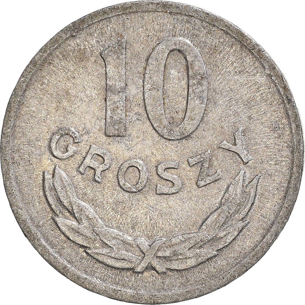 Moneta, Polonia, 10 Groszy, 1963