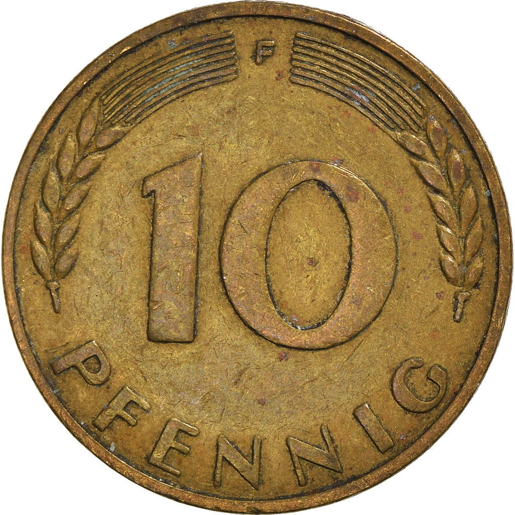 Moneta, GERMANIA - REPUBBLICA FEDERALE, 10 Pfennig, 1950