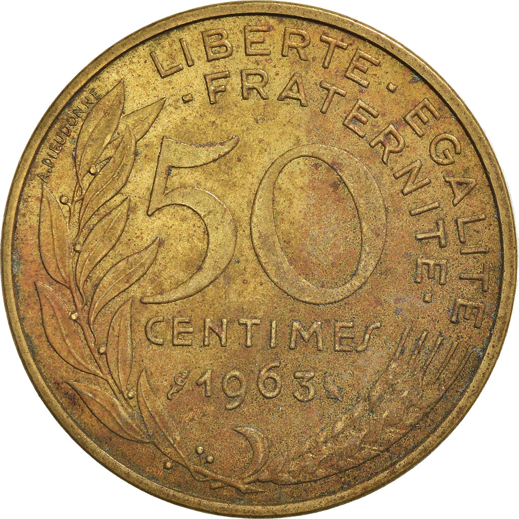 Moneta, Francia, 50 Centimes, 1963
