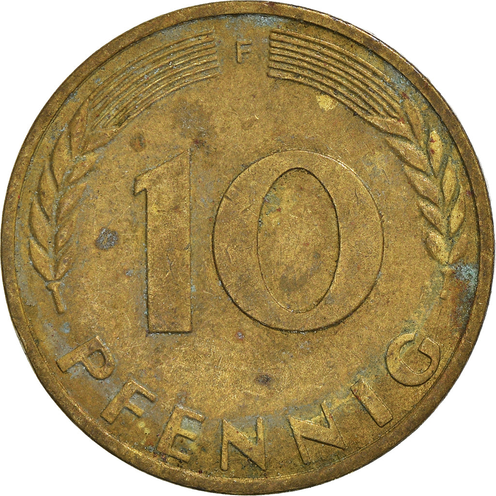 Moneta, GERMANIA - REPUBBLICA FEDERALE, 10 Pfennig, 1970