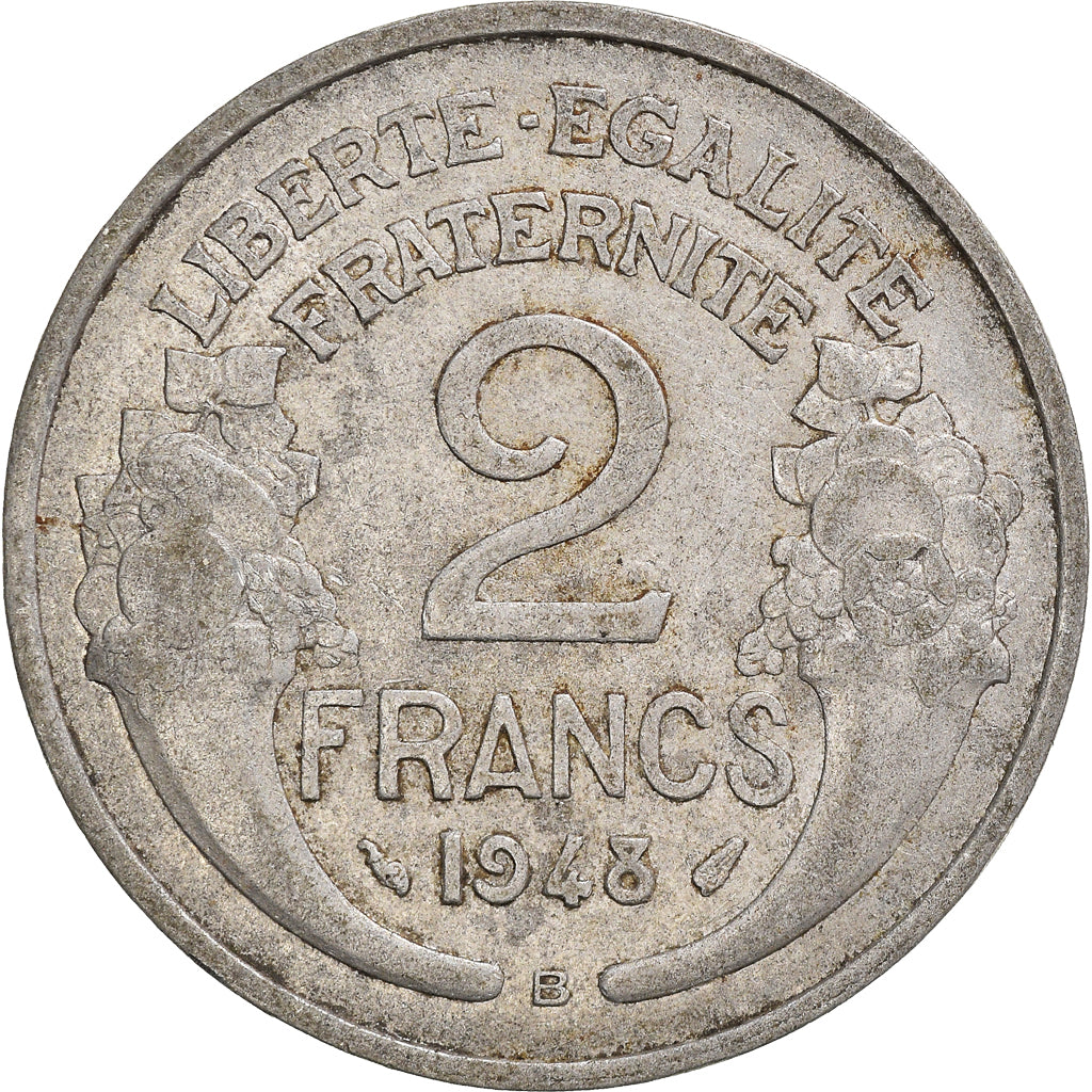 Moneta, Francia, 2 Francs, 1948